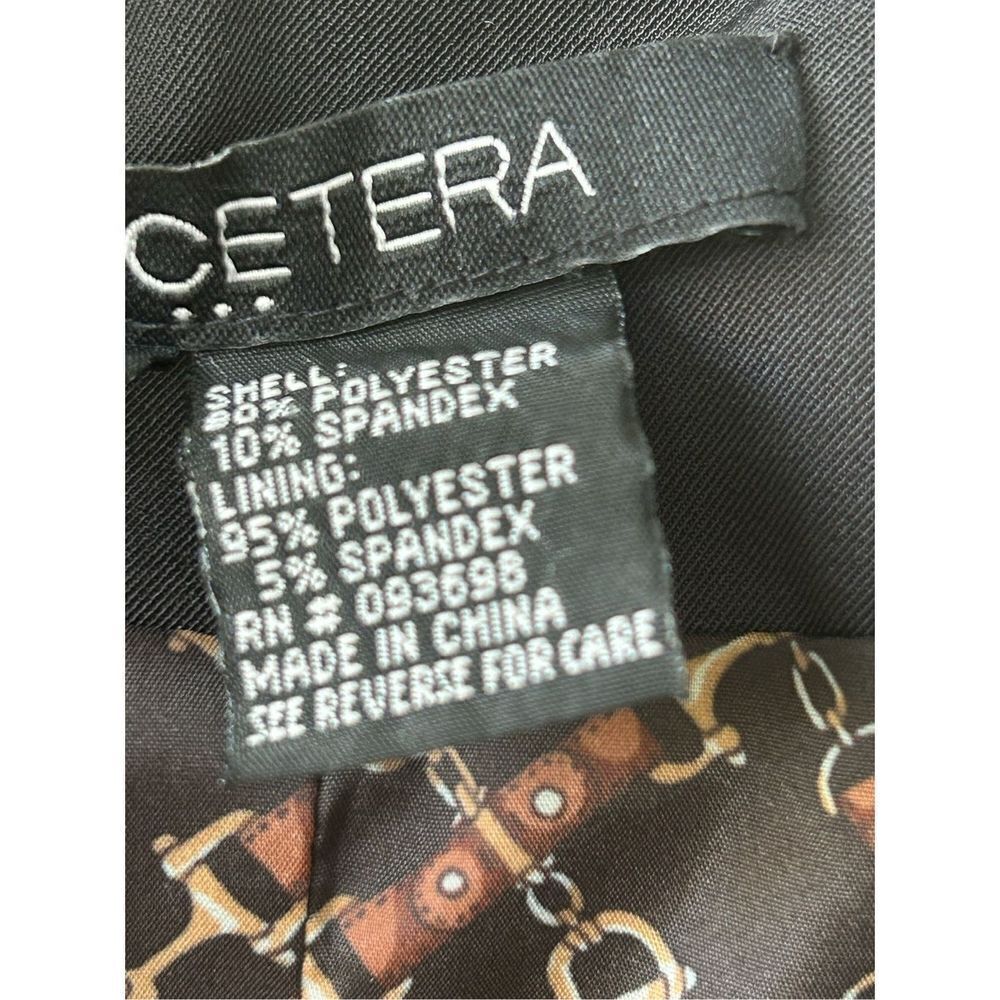 Etcetera Lined Full Zip Blazer Jacket Womens Blac… - image 4